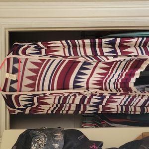Aztec red white blue cardigan